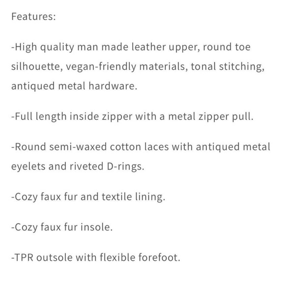 Vegan black leather fall boots. Size 7.5/8 - Picture 4 of 4